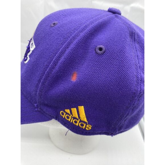 Los Angeles Lakers Purple Baseball Hat Cap NBA OSFM Flex Fit Stretch - Picture 7 of 9